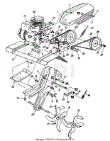 Tine &amp; Chain Case Assembly