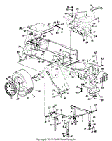 Wheels, Rear/Deck Lift &amp; Hanger/Fuel Tank/Muffler/Hitch Plate