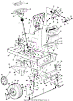 Wheels, Front/Steering Assembly/Axle, Front/Battery/Frame, Lower