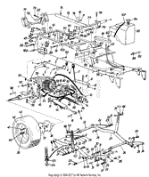 Gas Tank And Rear Wheel Assembly