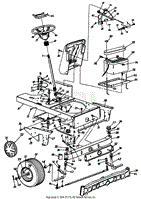 Axle Assembly/Wheels, Front/Steering Assembly/Battery/Frame, Lower