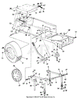 Rear Wheels, Fuel Tank, Deck Lift &amp; Hanger