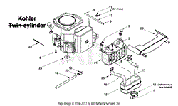 Muffler/Engine Accessories Kohler Twin-Cylinder