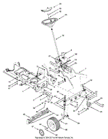 Wheels Front Axle and Steering Assembly