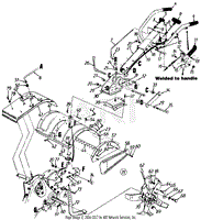 Rear Tine Tiller - Upper Assembly