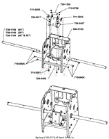 Axle &amp; Frame Support Bracket (S/N XXXXX - XXXXX)