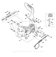 Oil pump, chain brake