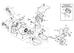 Starter, ignition electronics, tank