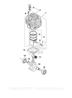 Cylinder, crankshaft