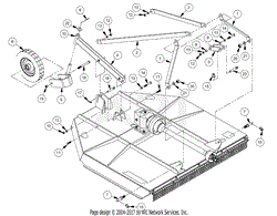 3PT 60&quot; Brush Mower Height Adjust &amp; Linkage