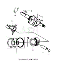 G250FDS Crankshaft Piston Assembly