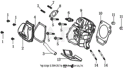 LC185FDS Cylinder Head Assembly