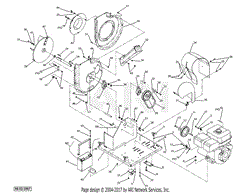 Blower/Chipper Assy, Robin Engine