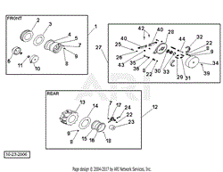 Front Wheel &amp; Rear Brake Assemblies