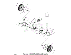 Axle Assembly, Serial #82980 and Below