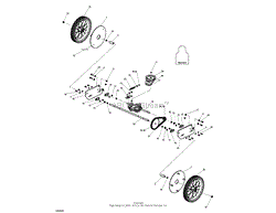 Axle Assembly, Serial #82980 and Below