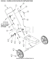 Handlebar &amp; Axle (Non Self Propelled)