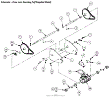 Drive Train Assembly (Self Propelled)