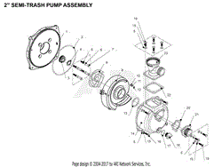 PRO-PST20 2 Inch Semi-Trash Pump Assembly