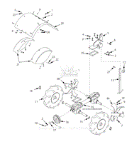 Parts List 3 - Transmission, Tines &amp; Hood