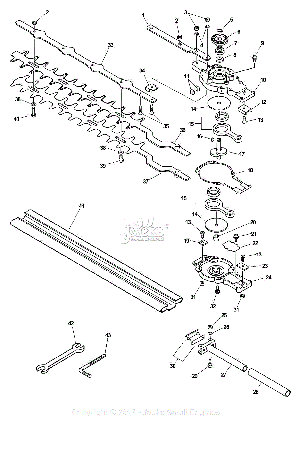 Echo 99944200590 Articulating Hedge Trimmer Attachment Parts Echo 99944200590 Articulating Hedge Trimmer Attachment Parts