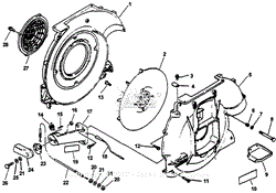 Fan, Blower Housings, Throttle, Stop Switch