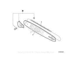 Standard Guide Bar, Saw Chain, Kick Guard