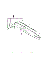 Guide Bar, Sawing Chain, Kick Guard