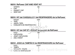 90010 RePower CAP AND VENT KIT