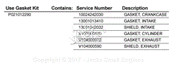 P021012290 Gasket Kit
