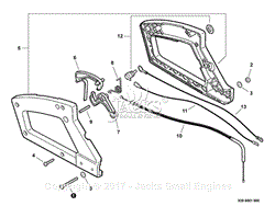 Rear Handle, Throttle Control S/N: S76112001001 - S76112185208