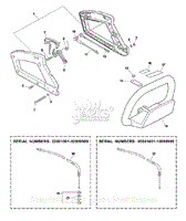 Handle, Ignition Switch, Throttle Cable