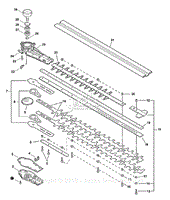 Gear Case, Blades - WITH Tip Guard