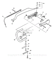 Handle, Ignition Switch, Throttle Cable