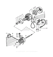 Crankcase, Crankshaft, Piston, Electric Motor, Switch