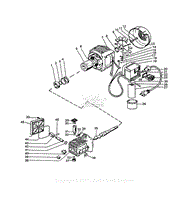 Crankcase, Crankshaft, Piston, Electric Motor, Switch