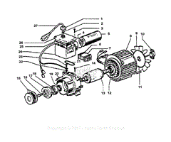 Crankcase, Plate Cam, Electric Motor, Switch