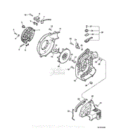 Fan Case, Engine Cover, Throttle Control  S/N: P11012001001 - P11012006231