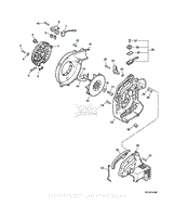 Fan Case, Engine Cover, Throttle Control  S/N: P11012006232 - P11012038813