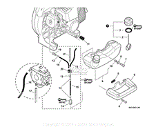 Fuel System, Side Handle  S/N: P33612015860 - P33612999999