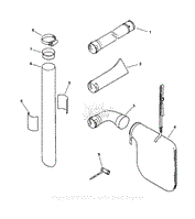 Blower Tubes, Dust Bag, Tools