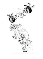 Wheels, Axle, Sprocket, Handles, Clutch Cables