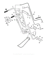 Handle, Ignition Switch, Throttle Cable