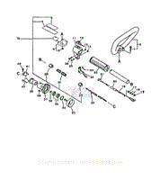 Driveshaft, Handles, Throttle, Stop Switch, Clutch Housing