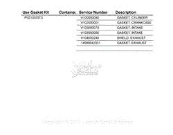 Gasket Kit -- P021003370