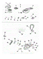 3 - Fuel tank-air filter-handle