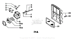 4 - Air filter and carburetor