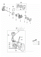 2 - Fuel tank and air filter