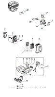 3 - Fuel tank and air filter