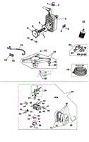 2 - Pump assembly and carburetor